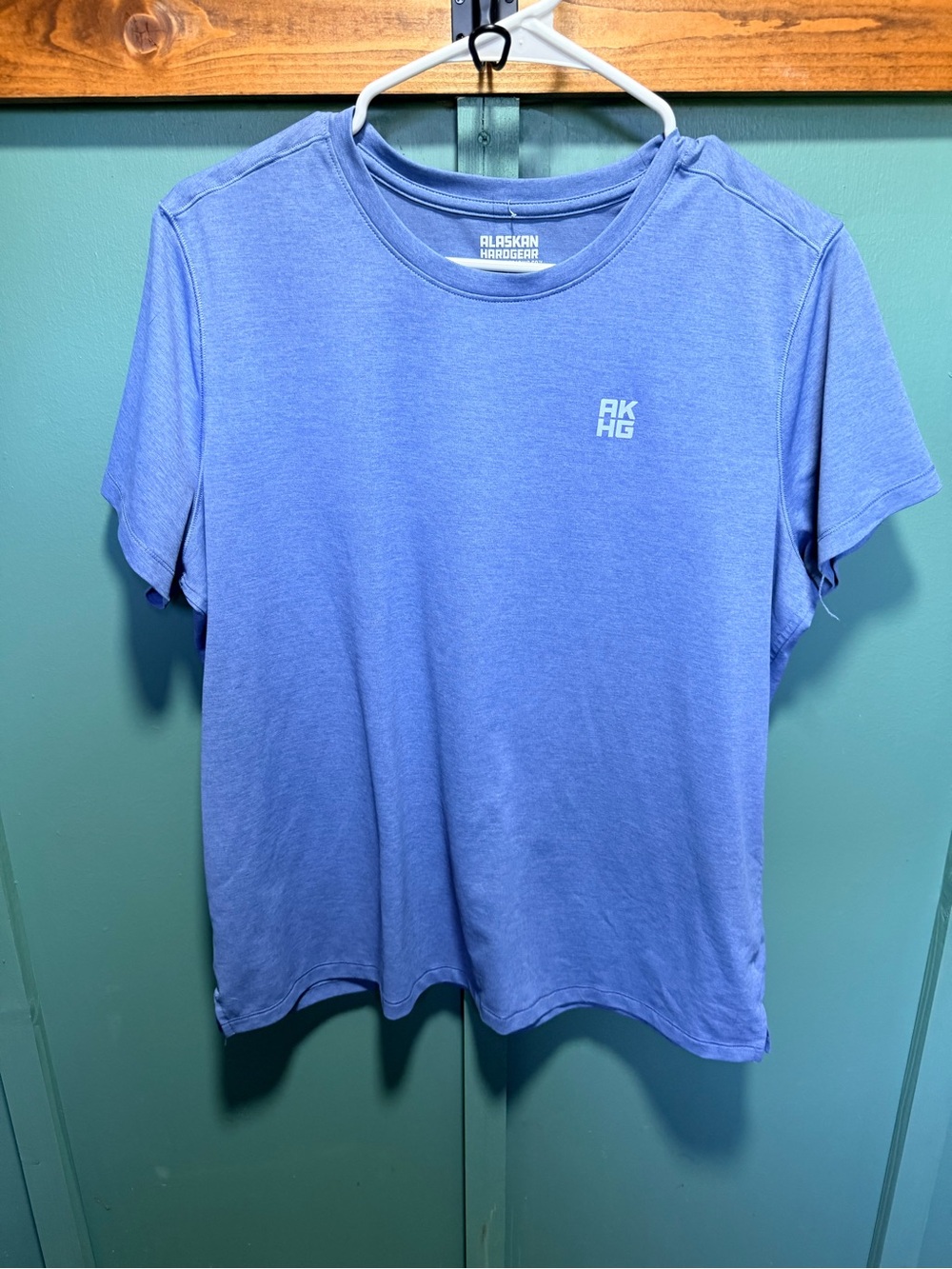 Duluth Trading Co Blue Short Sleeve Crew Neck Tee